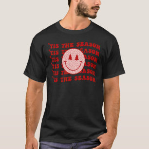 T-shirt C'Est La Saison Rétro Les Femmes De Noël Arbre Leo