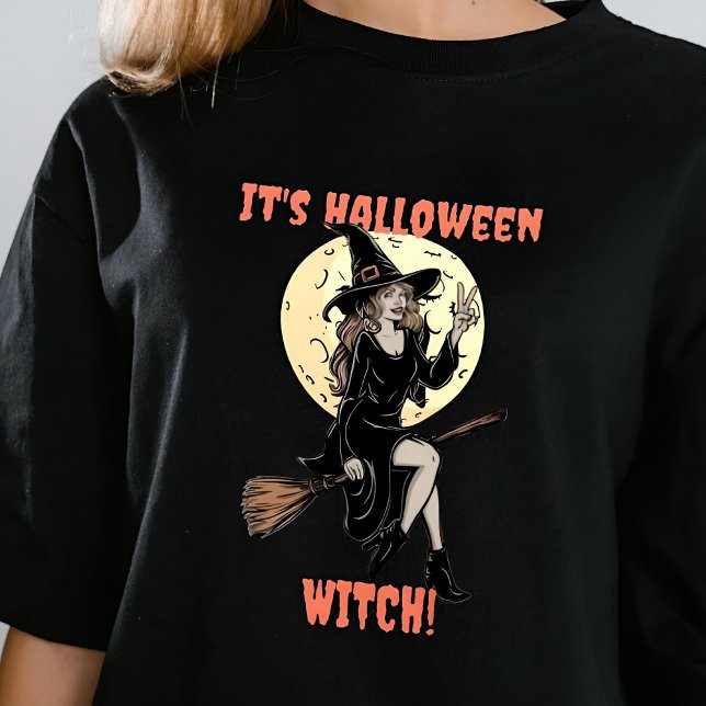 T-shirt C'est la sorcière d'Halloween amusante faire votre (Créateur téléchargé)