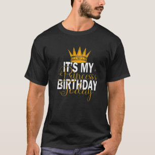 T-shirt C'est l'anniversaire de ma princesse aujourd'hui