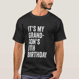 T-shirt C'est l'anniversaire de mon petit-fils de 9 ans
