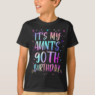 T-shirt C'est l'anniversaire des 90 ans de ma tante Coloré