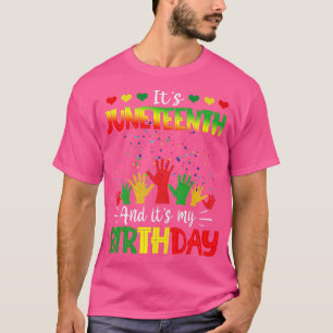 T-shirt C'est le 11 juin et mon anniversaire Africain Noir