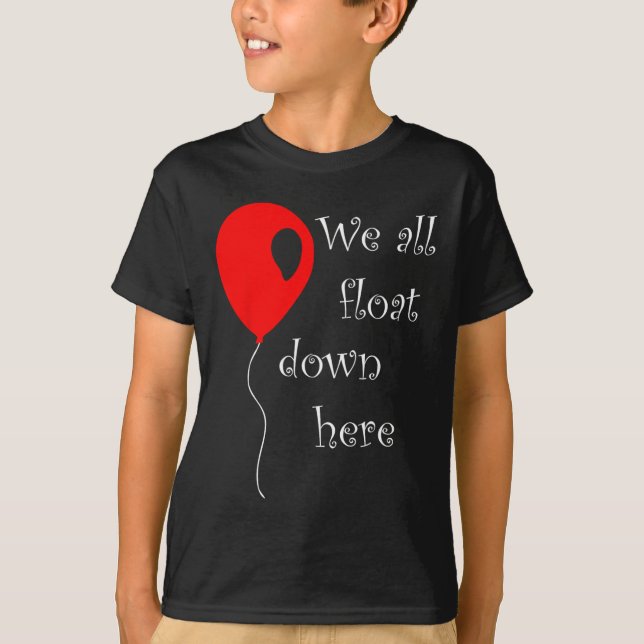 T-shirt C'est le costume d'Halloween Balloon rouge Vous fl (Devant)