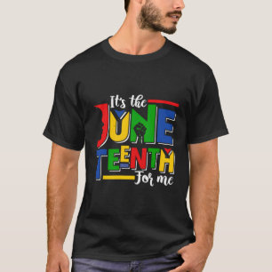T-shirt C'Est Le Dixième Pour Moi African Pride Black