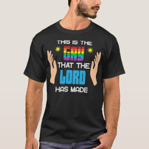 T-shirt C'Est Le Gay Que Le Seigneur A Fait LGBT