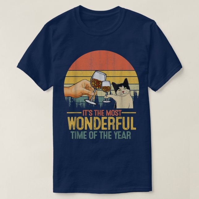 T-shirt C'Est Le Moment Le Plus Merveilleux De L'Année Fam (Design devant)