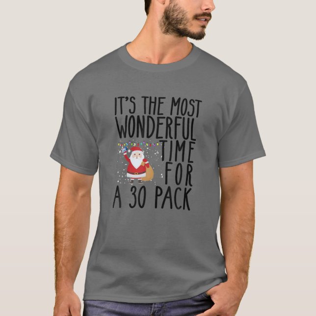 T-shirt C'Est Le Moment Le Plus Merveilleux Pour Une Bière (Devant)