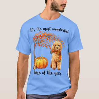 T-shirt C'Est Le Plus Merveilleux De L'Automne Poodle Pu É