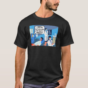 T-shirt C'est le scanner de chat et un rapport de laborato