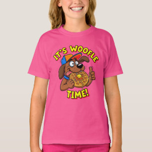 T-shirt C'est le temps Woofle de jeu de mots de chien