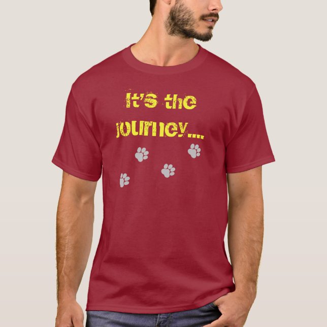 T-shirt C'est le voyage… pas la destination (Devant)