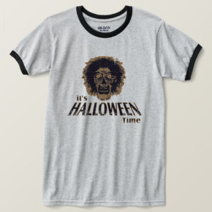 T-shirt C'est l'heure d'Halloween - Regarder en peau de tr