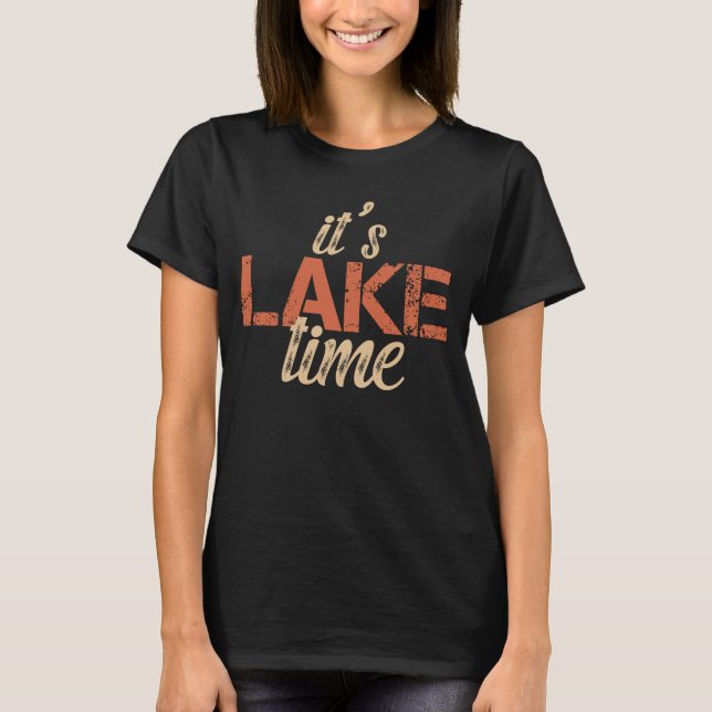 T-shirt C'est l'heure du lac (Devant)