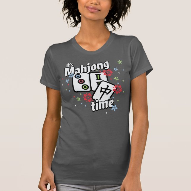 T-shirt C'est l'heure du Mahjong ! (Devant)
