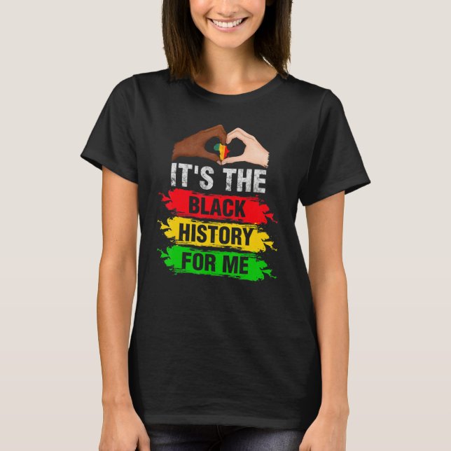 T-shirt C'est l'histoire noire pour moi Emp Africain Améri (Devant)