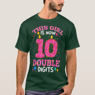 T-shirt C'est ma 10e chemise d'anniversaire Cette fille a 