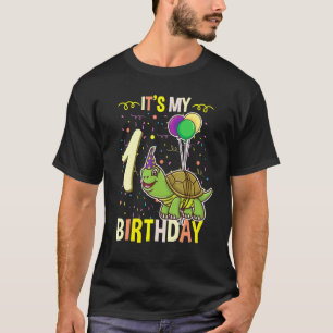 T-shirt C'est ma 1ère tortue d'anniversaire