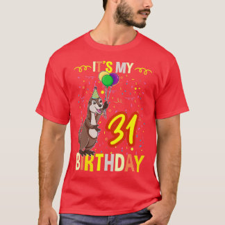 T-shirt C'est ma 31e Otter de mer d'anniversaire