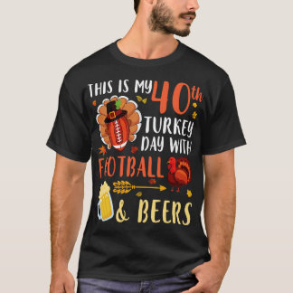 T-shirt C'Est Ma 40E Journée De Turquie Avec Et Bières Boi