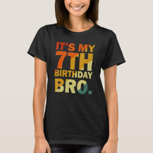 T-shirt C'est ma 7ème fête d'anniversaire de sept ans pour