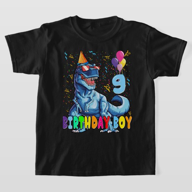 T-shirt C'est ma 9e fête de dinosaure de chemise pour 9 an (Poser)