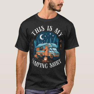 T-shirt C'est Ma Chemise De Camping Drôle Campeur Randonné
