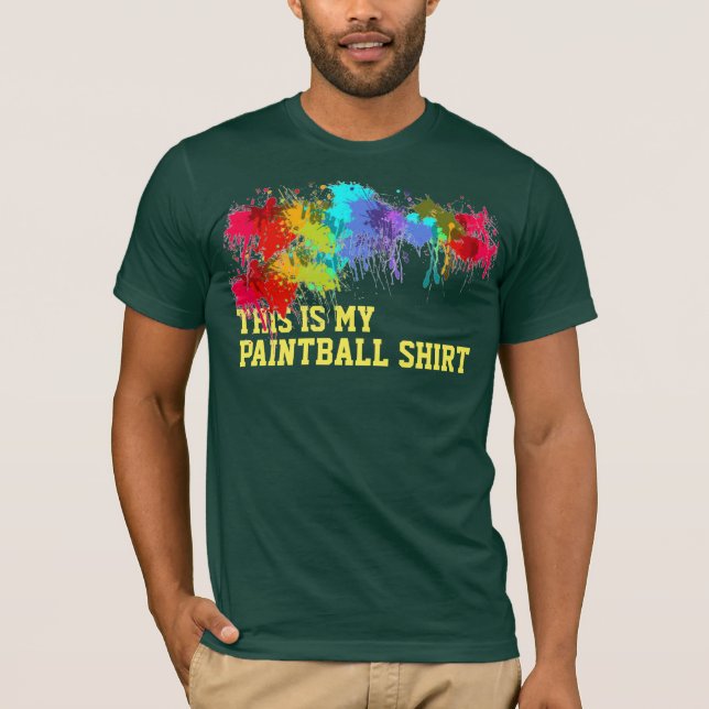 T-SHIRT C'EST MA CHEMISE DE PEINTBALL (Devant)