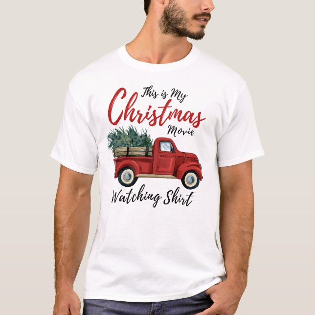 T-shirt C'est ma chemise d'observation du film de Noël (Devant)