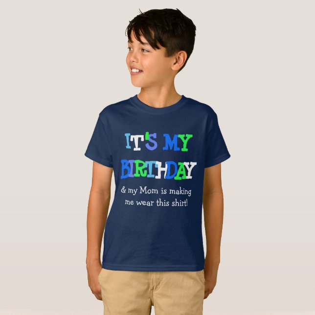 T-shirt C'est ma chemise drôle d'anniversaire (Devant entier)