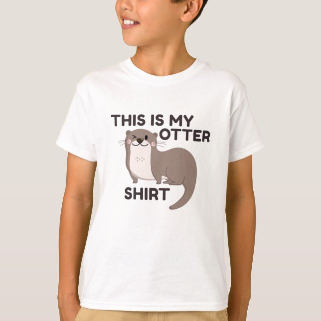 T-shirt C'Est Ma Chemise En Otter (Devant)