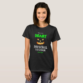 T-shirt C'est ma chemise préscolaire effrayante de costume