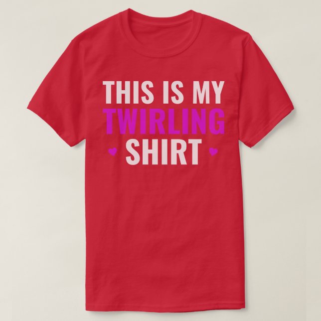 T-shirt C'est ma chemise tournante drôle Baton Twirling Gi (Design devant)