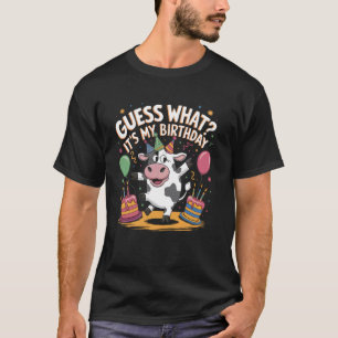 T-shirt C'est ma fête d'anniversaire Thème de vache Célébr