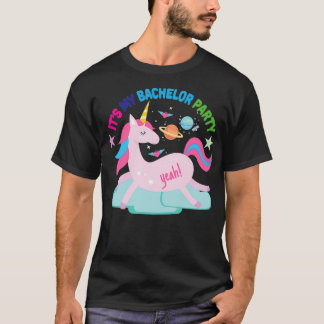 T-shirt c'est ma fête de célibataire Cute Unicorn 1