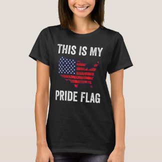 T-shirt C'Est Ma Fierté Drapeau USA Drapeau Patriotique Am