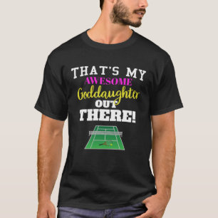 T-shirt C'est ma fille géniale là-bas fan de tennis