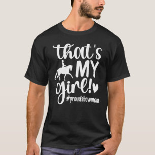 T-shirt C'est ma fille Show équestre Maman Cavalier Fête d