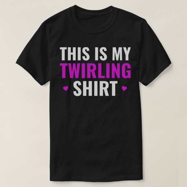 T-shirt C'est ma fille Twirling Baton Twirling (Design devant)
