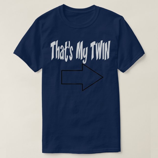T-shirt C'est ma flèche jumelle pointe à gauche T (Design devant)