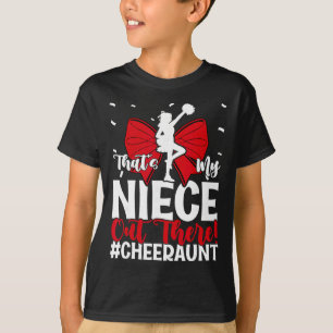 T-shirt C'est ma nièce, encourage ta tante, tante de pom-p