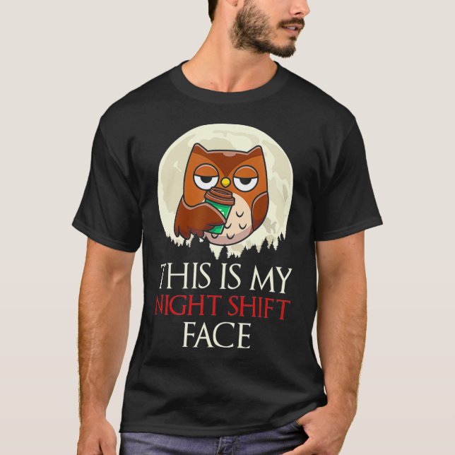 T-shirt C'Est Ma Nuit Shift Face Owen Hospital EM (Devant)