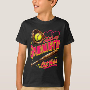 T-shirt C'Est Ma Petite-Fille Là-Bas, Grand-Mère De Softba
