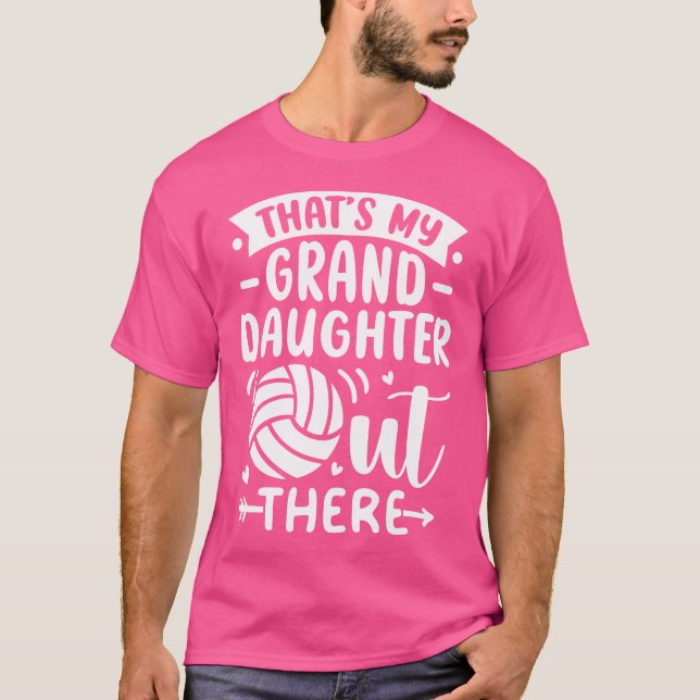 T-shirt C'Est Ma Petite-Fille Là-Bas Volley Pour G (Devant)