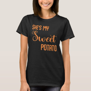T-shirt C'est ma pomme de terre douce Je suis des couples 