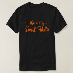 T-shirt C'est ma pomme de terre douce Je suis jumelé Coupl