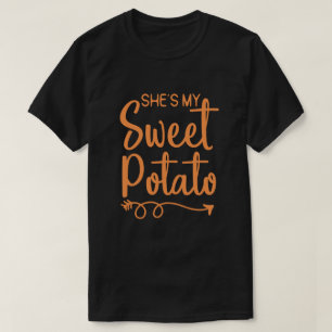 T-shirt C'est ma pomme de terre douce Je yam Thanksgiving 