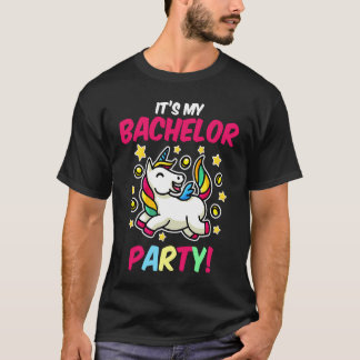 T-shirt C'est ma soirée de bachelorette licorne fête de m