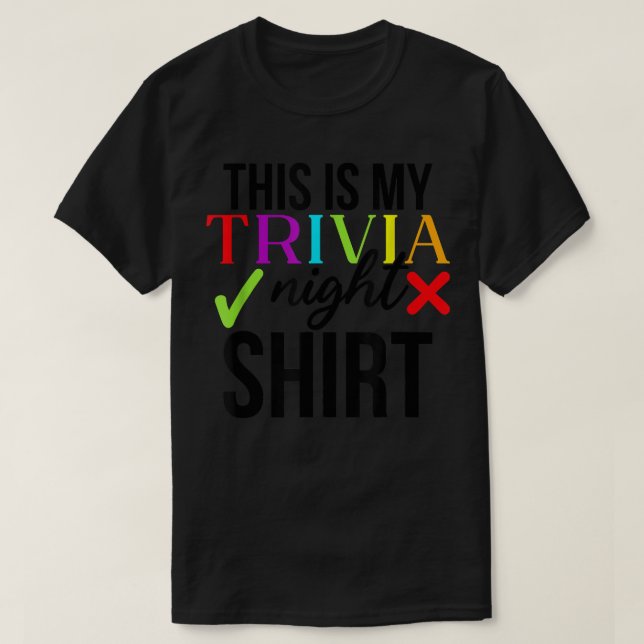 T-shirt C'Est Ma Soirée Trivia (Design devant)