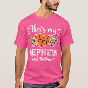 T-shirt C'Est Ma Tante De Basket De Nephew D'Un P De Baske