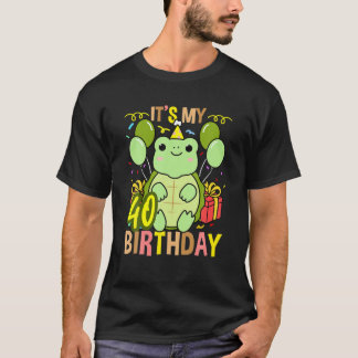 T-shirt C'Est Ma Tortue 40E Anniversaire